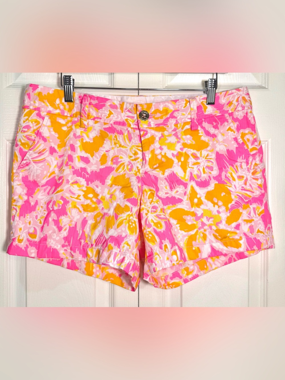 Lilly Pulitzer Callahan Shorts Ooh La La Kir Royal Pink Size 10